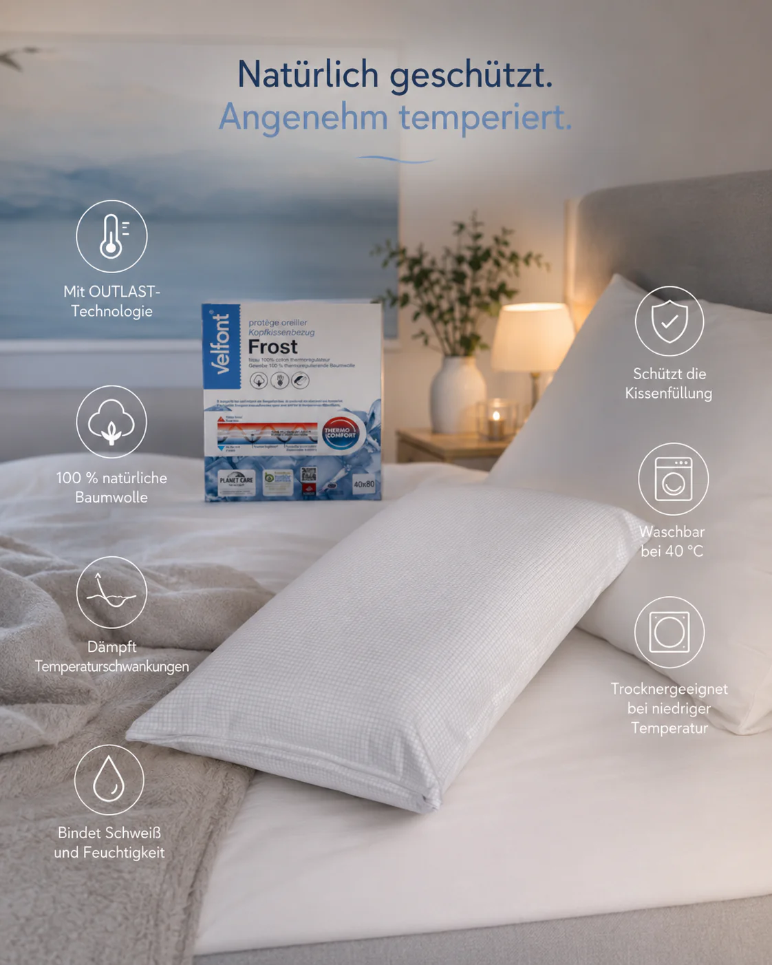 Schutzbezug FROST für Cervicalkissen – Bild 2